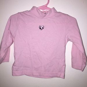 Pink long sleeve turtleneck